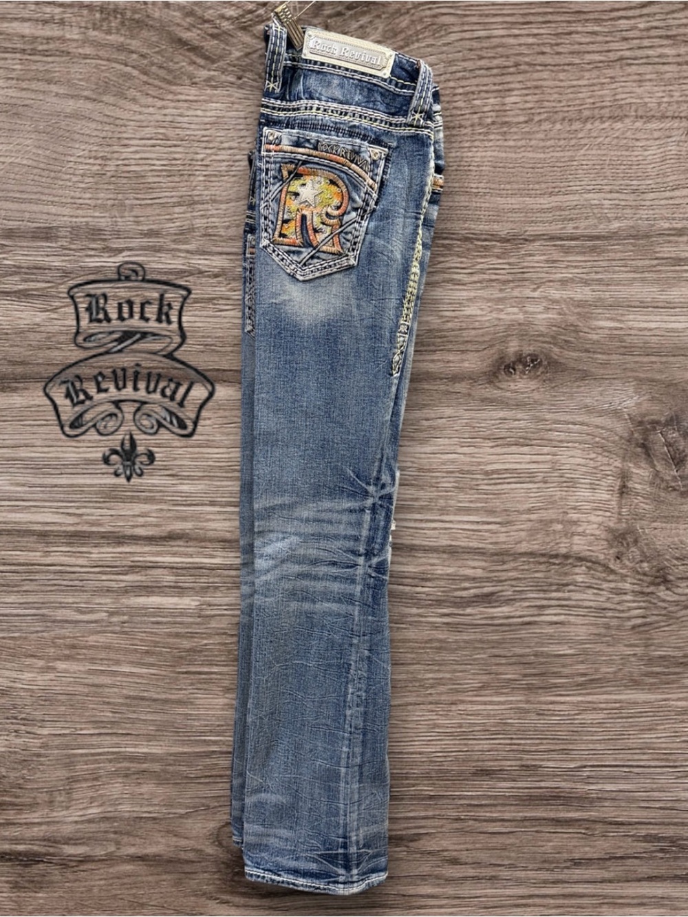 Rock Revival Burma Bootcut Jean Women's Size 30x31 Designed in USA 498200R